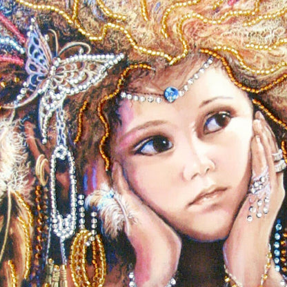 Bead Embroidery Kit "Fairy of Birds" DIY