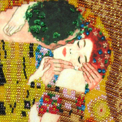 The Kiss by Gustav Klimt Full Bead Embroidery Kit