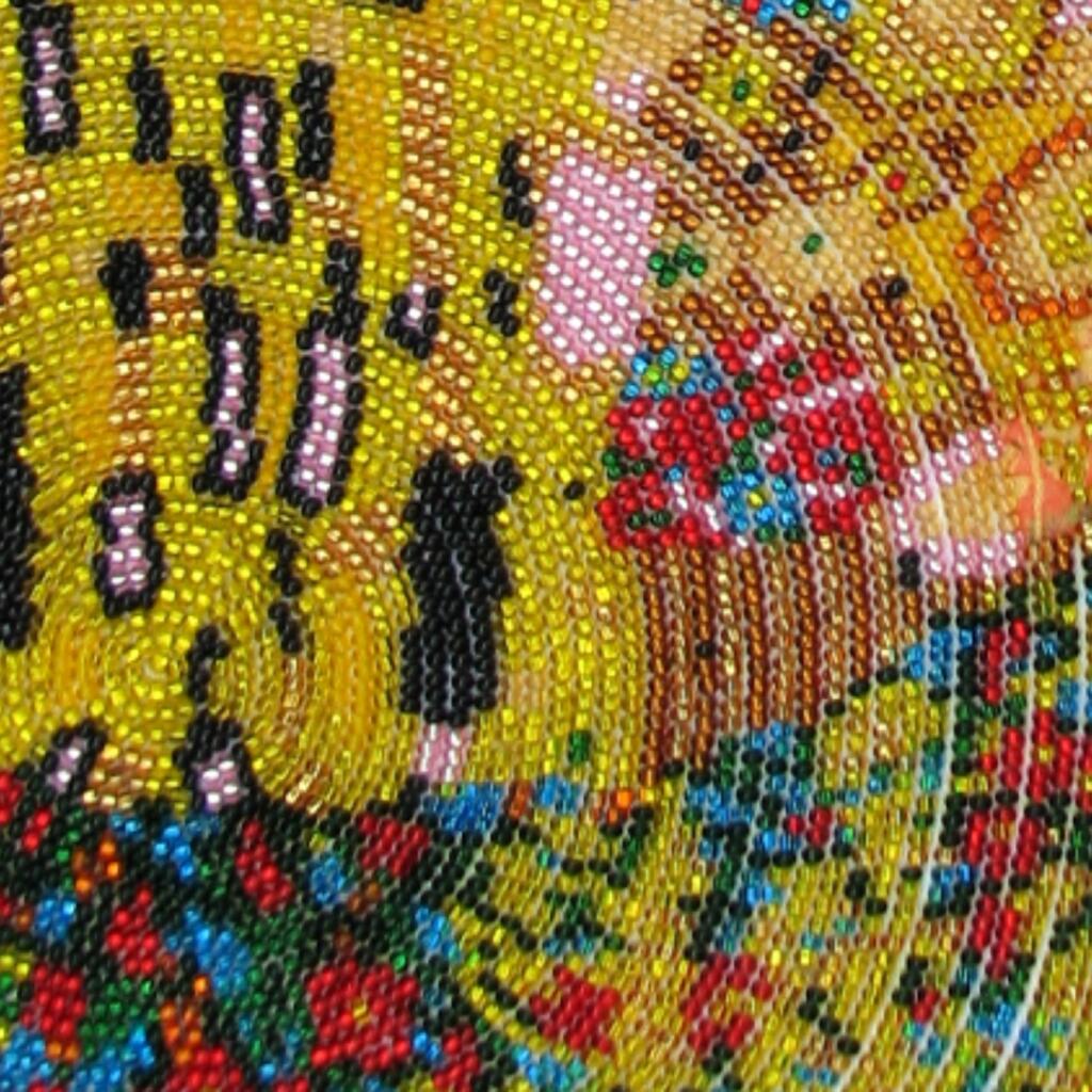 Bead embroidery kit Kiss Klimt DIY