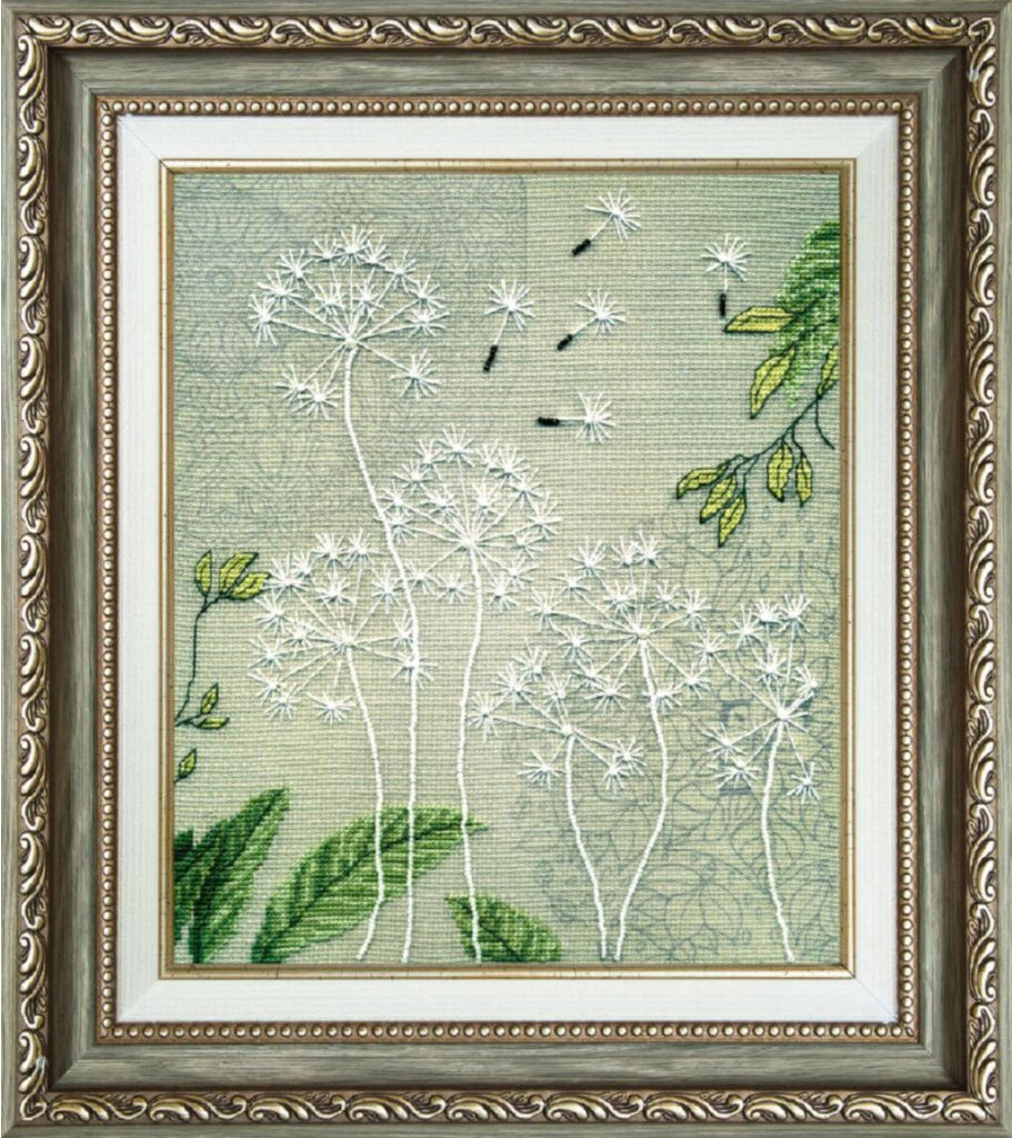 Counted Cross Stitch Kit Dandelion Flowers DIY