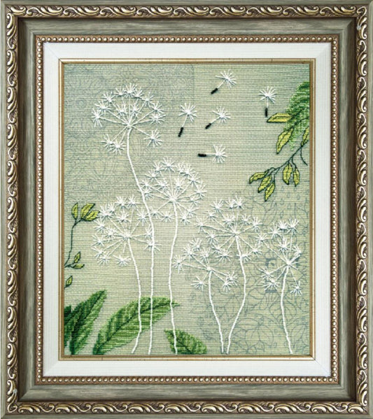 Counted Cross Stitch Kit Dandelion Flowers DIY