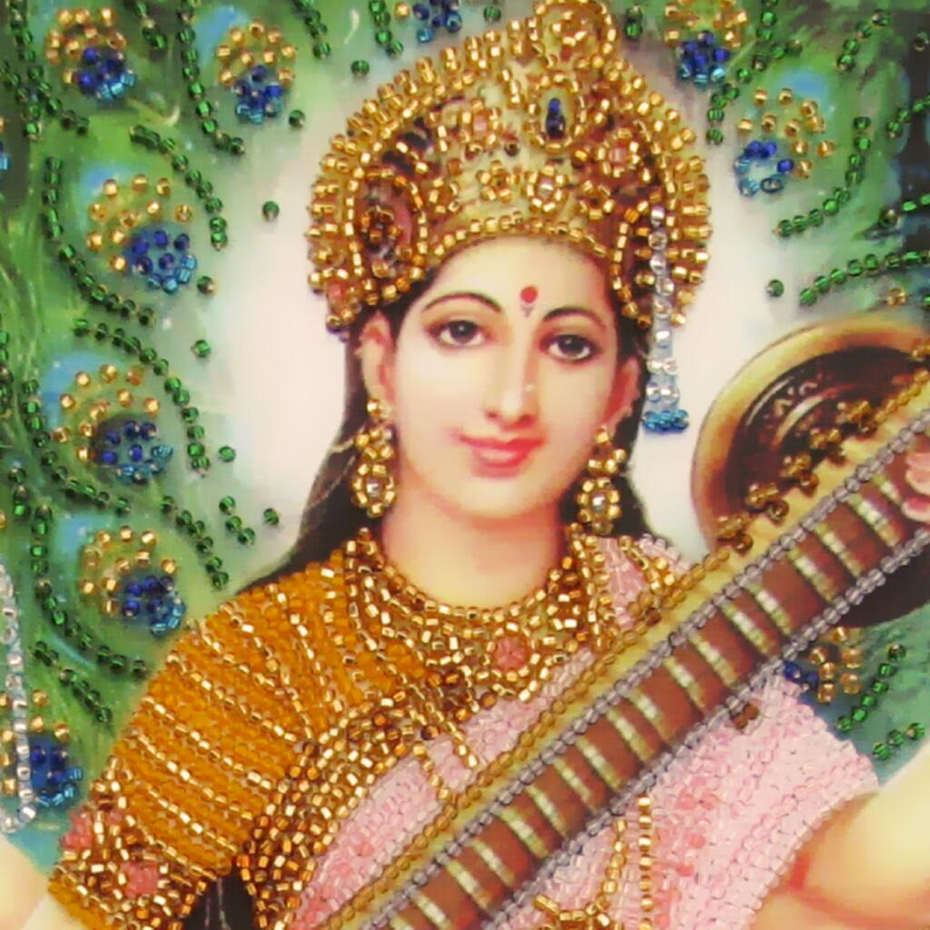 Bead embroidery kit Saraswati DIY