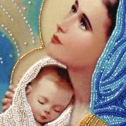 Bead Embroidery Kit "Mother and Child" DIY
