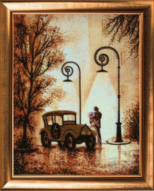 Bead embroidery kit Autumn waltz DIY