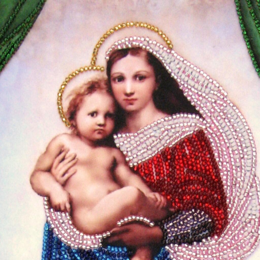 Bead Embroidery Kit Sistine Madonna DIY