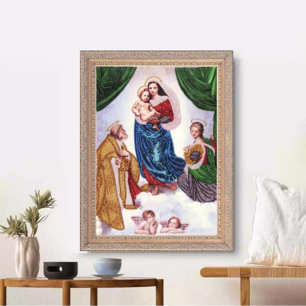 Bead Embroidery Kit "Sistine Madonna" DIY
