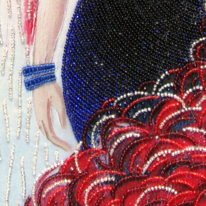 Bead Embroidery Kit "Lady in a Hat" DIY