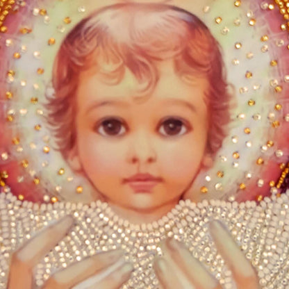Bead embroidery kit Madonna and child DIY