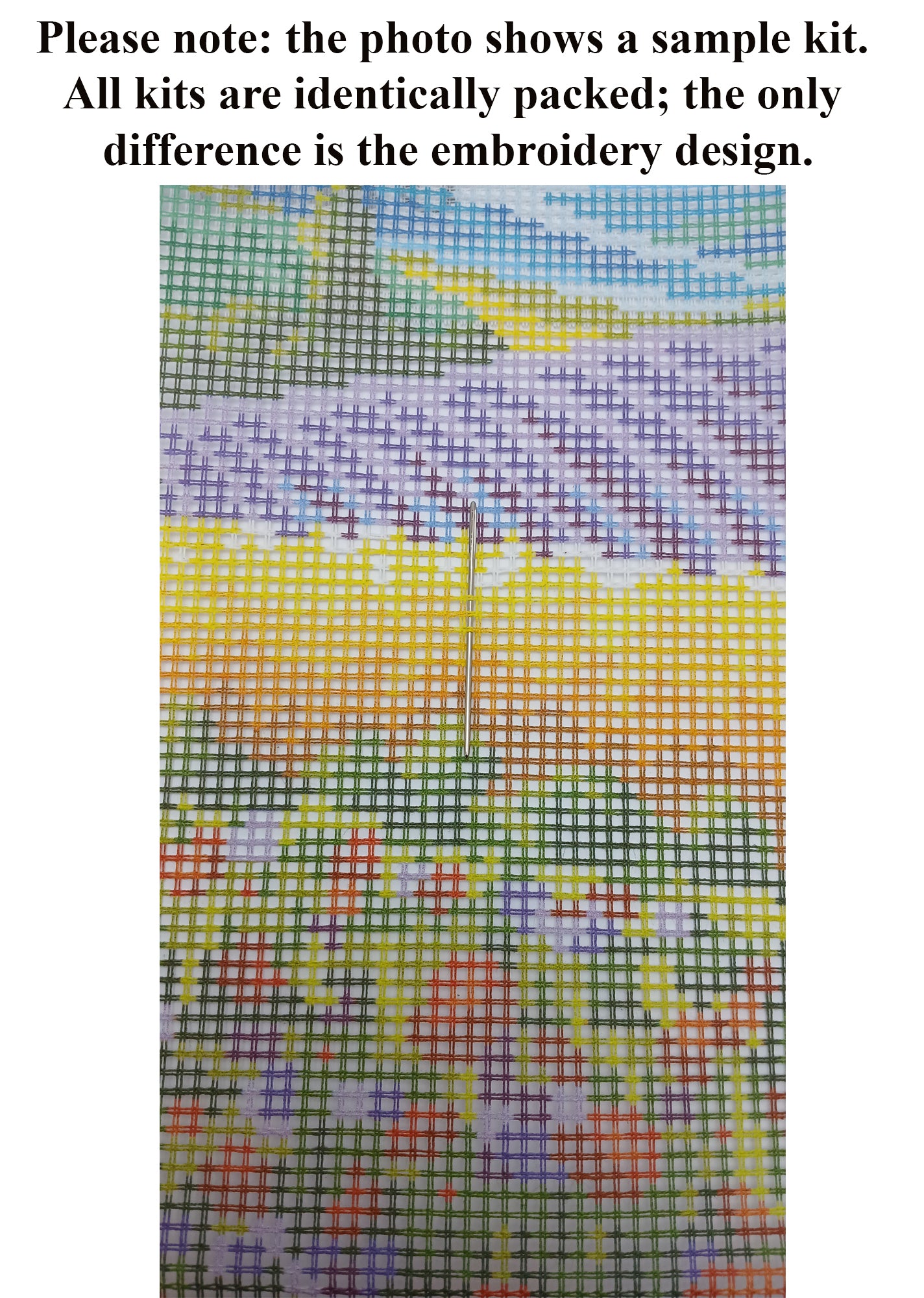 Tapestry Pillow Cover DIY kit "Flowers" Needlepoint kit