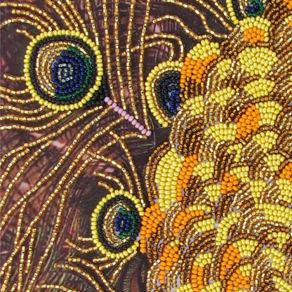 Bead embroidery kit "Peacock" DIY