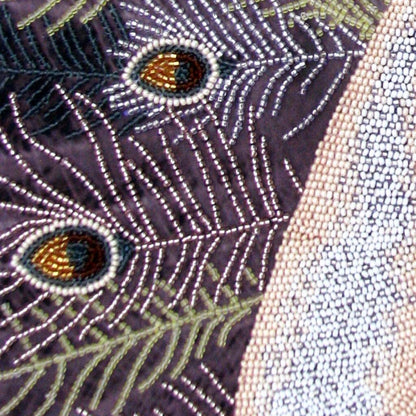 Bead embroidery kit Peacock DIY