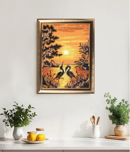 Bead embroidery kit "Dance at Sunset" DIY