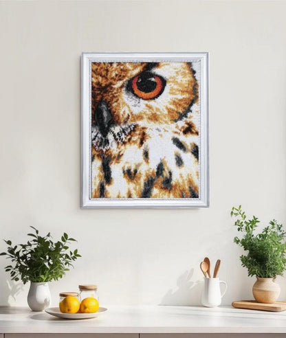 Bead embroidery kit Owl DIY