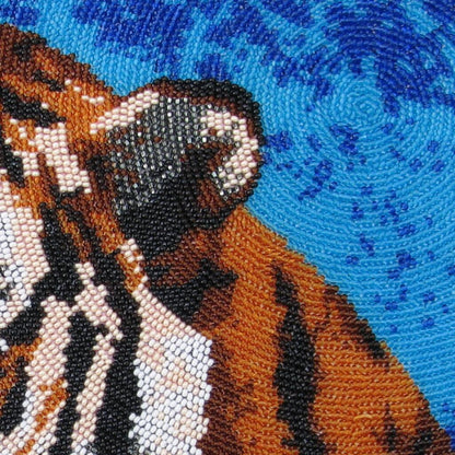 Bead embroidery kit Tiger DIY