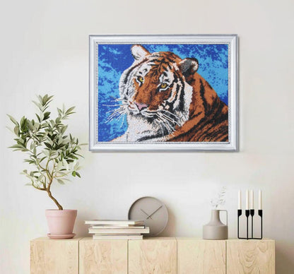 Bead embroidery kit Tiger DIY