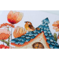 Counted Cross Stitch Kit Little bird DIY Unprinted canvas