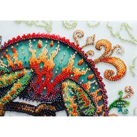 Bead Embroidery Kit DIY Chameleon Bead needlepoint Beadwork Beading