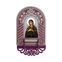 Bead Embroidery Kit Icon Virgin Mary Mother of God DIY Needlepoint kit