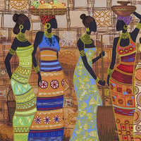 Bead Embroidery Kit African beauties DIY Beaded needlepoint Beaded stitching