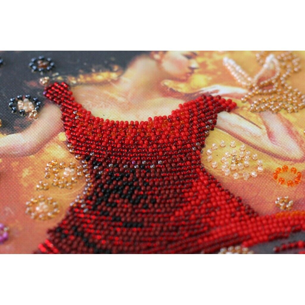 Bead Embroidery Kit Dancer Beaded stitching Bead needlepoint Beadwork DIY