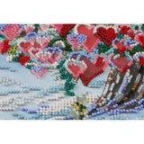 Bead Embroidery Kit Tree of love Beaded stitching Bead needlepoint Beadwork DIY