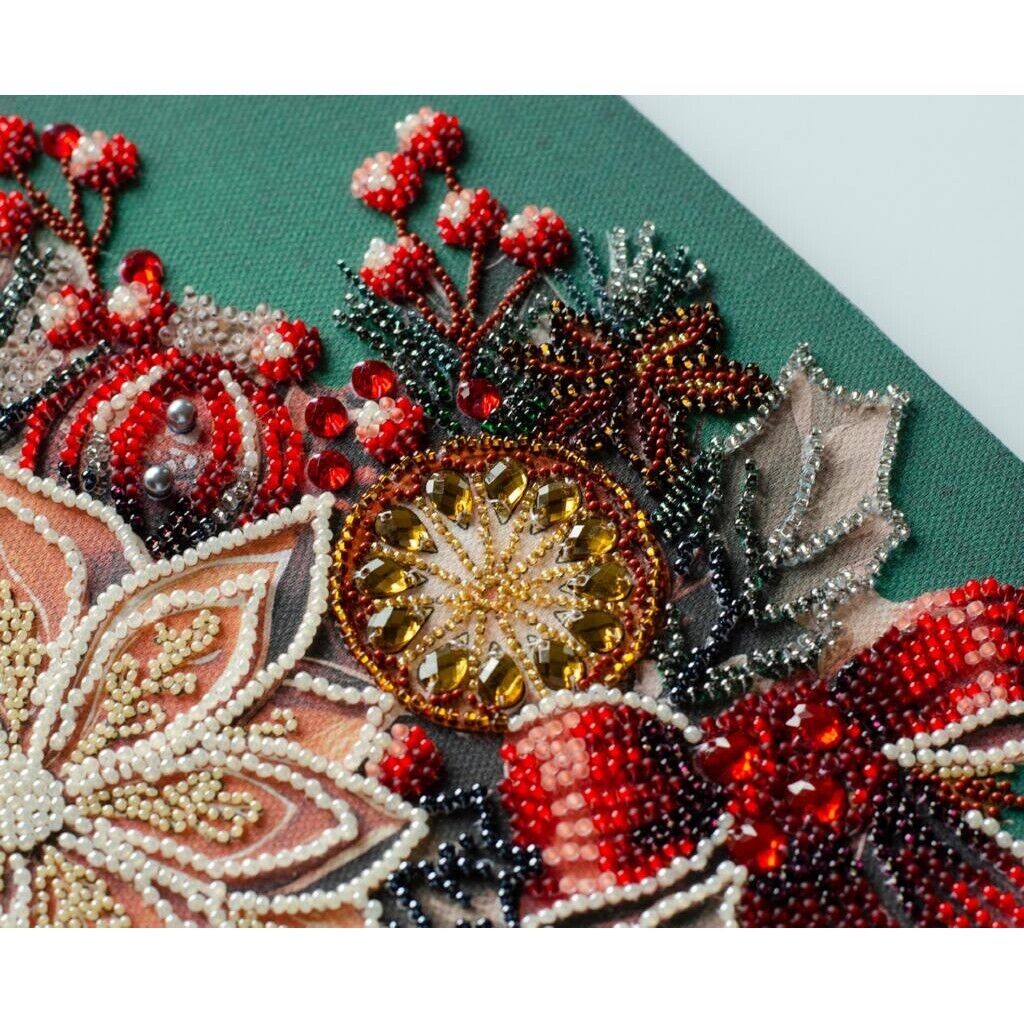 Bead Embroidery Kit Taste of Christmas Bead stitching Bead needlepoint DIY