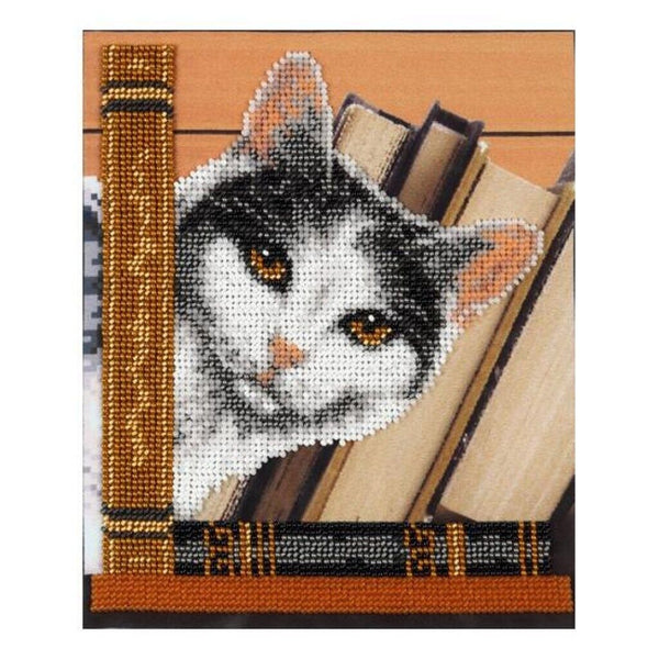 Bead Embroidery Kit Cat Bead needlepoint Bead stitching Beadwork DIY