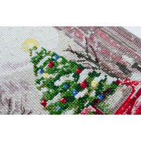 Counted Cross Stitch Kit Christmas tree DIY Unprinted canvas