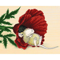 Bead Embroidery Kit Mouse DIY Bead needlepoint Beadwork