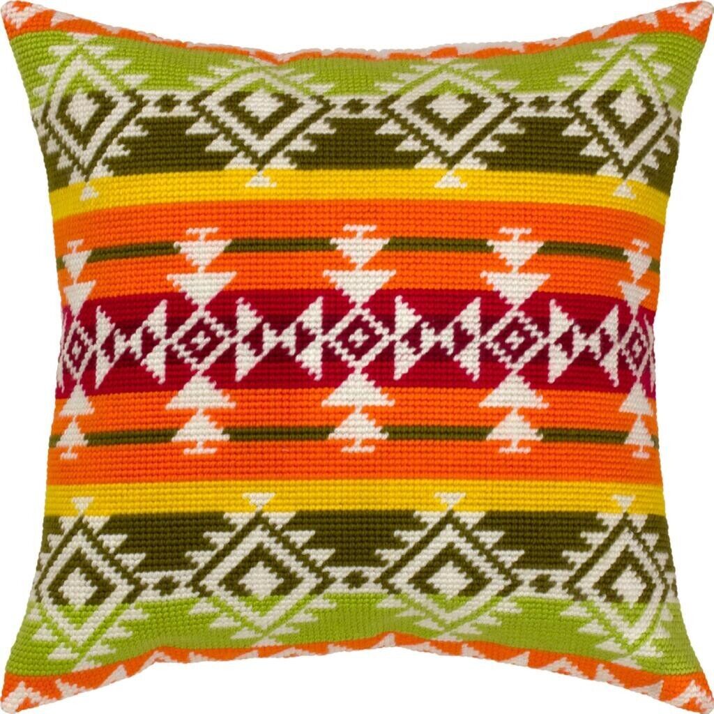 Tapestry Pillow Cover DIY kit "Guatemala" Needlepoint kit Printed canvas