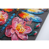 Bead Embroidery Kit Dragonfly Beaded stitching Bead needlepoint Beadwork DIY