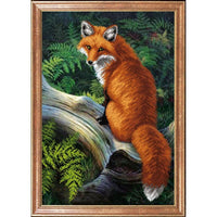 Bead Embroidery Kit Fox Bead needlepoint Bead stitching Beadwork DIY