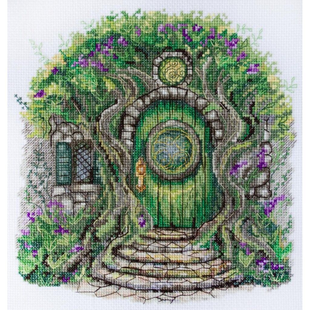 Counted Cross Stitch Kit House of the elves DIY Unprinted canvas