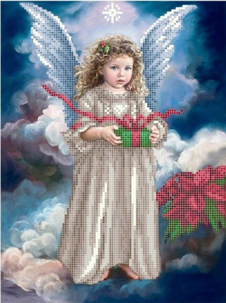 Bead Embroidery Kit Little angel DIY Bead needlepoint Bead stitching