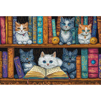 Counted Cross Stitch Kit Cats DIY Unprinted canvas