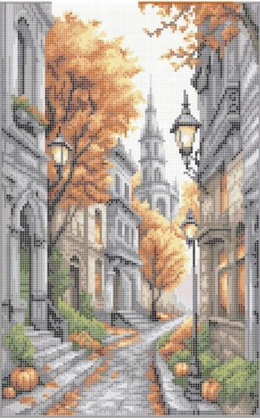 Bead Embroidery Kit Autumn DIY Bead needlepoint Beaded stitching