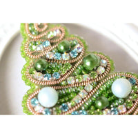 DIY Jewelry Making Beading kit Christmas tree Brooch Bead Embroidery Needlepoint