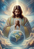 Bead Embroidery Kit Jesus God DIY Bead needlepoint Beadwork