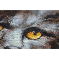 Counted Cross Stitch Kit Cat DIY Unprinted canvas