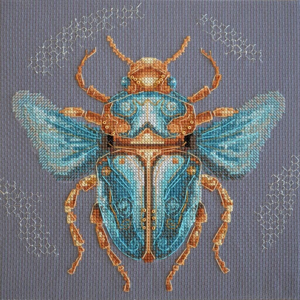 Counted Cross Stitch Kit Bug DIY Unprinted canvas