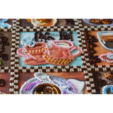 Bead Embroidery Kit Coffee Beaded stitching Beadwork Bead needlepoint DIY