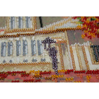 Bead Embroidery Kit Autumn city Beaded stitching Bead needlepoint Beadwork DIY