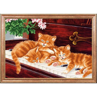 Bead Embroidery Kit Cats Bead needlepoint Bead stitching Beadwork DIY