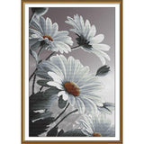 Counted Cross Stitch Kit Daisies Flowers DIY Unprinted canvas