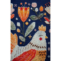 Counted Cross Stitch Kit Chickens DIY Unprinted canvas