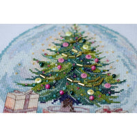 Counted Cross Stitch Kit Christmas tree DIY Unprinted canvas