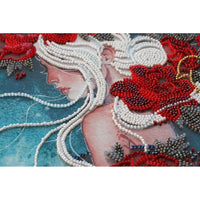 Bead Embroidery Kit Lady Towards the dream Bead needlepoint Beadwork DIY