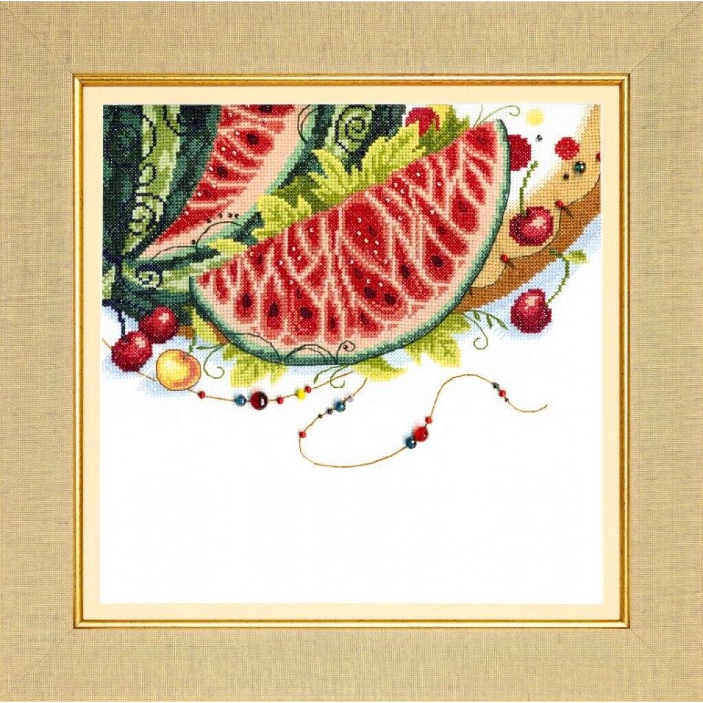 Counted Cross Stitch Kit Watermelon DIY Unprinted canvas