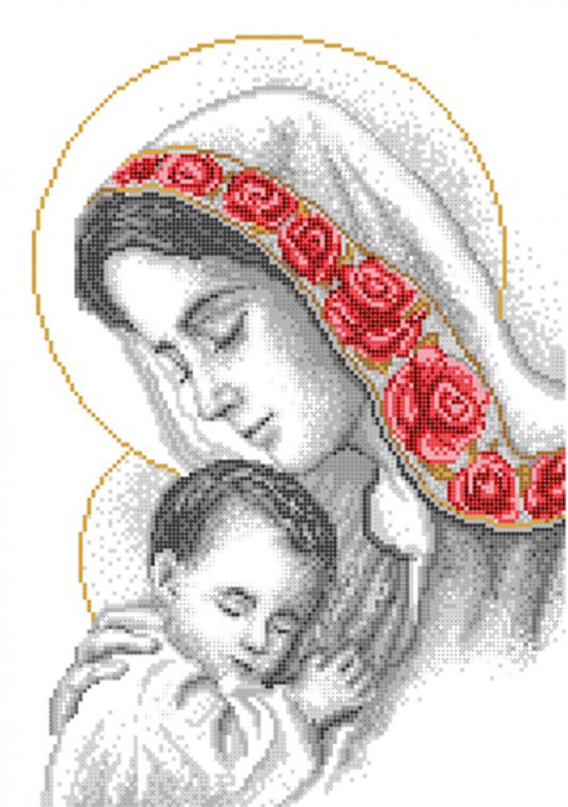 Bead Embroidery Kit Madonna DIY Bead needlepoint Beadwork