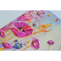 Bead Embroidery Kit Spring Flowers Bead stitching Beadwork Bead needlepoint DIY